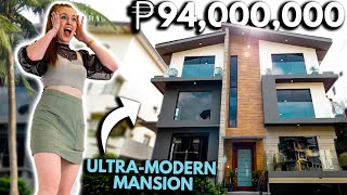 Inside ₱94M ULTRAMODERN MANSION in Mckinley Philippines Luxury House Tour [upl. by Northrup]