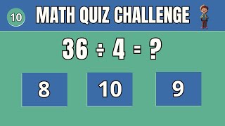 Sharpen Your Skills Exciting Maths Quiz for Kids [upl. by Pedro]