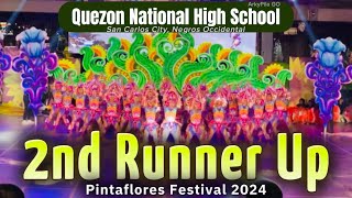 QUEZON NATIONAL HIGH SCHOOL ARENA DANCE PINTAFLORES FESTIVAL 2024 [upl. by Mandych]