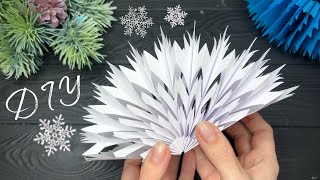 3D Paper Snowflakes Christmas Paper Craft Christmas Ornaments [upl. by Eanrahs937]