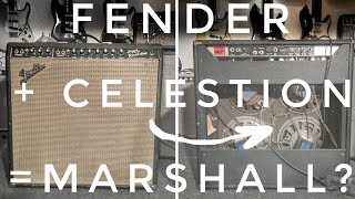 Fender Combo  Vintage Celestion  Marshall [upl. by Honorine]