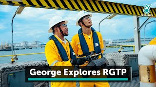 George Russell Explores Regasification Terminal Pengerang [upl. by Assina960]