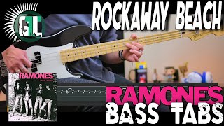 The Ramones  Rockaway Beach  Bass Cover With Tabs in the Video [upl. by Odlavso]