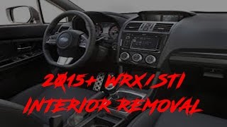 2015 WRXSTI INTERIOR TRIM REMOVAL [upl. by Winni]