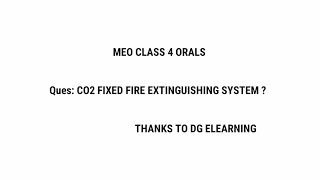 CO2 Fixed Fire Extinguishing System  Fixed Fire Fighting System  Meo Class 4 orals [upl. by Odelet]