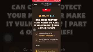 CAN CBDCS PROTECT YOUR MONEY OR MAKE IT VULNERABLE  PART 4 OF 5  MEMEFI kbsocialtech unbank st [upl. by Asle118]