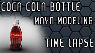 Autodesk Maya Modeling  Coca Cola Bottle  Keyshot Rendering  TimeLapse [upl. by Aynotel]