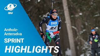 World Cup 2223 Antholz Women Sprint Highlights [upl. by Xila]