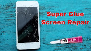 Repair A Phone Screen With Super Glue📱 [upl. by Eenhat697]