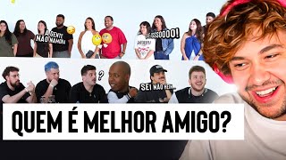 QUEM É MELHOR AMIGO  React Aqueles Caras [upl. by Rodolph]