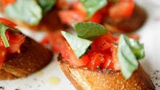 Rezept Bruschetta mit Tomaten und Basilikum selber machen [upl. by Inanaup199]