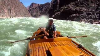 Pulling an oarlock in Sockdolager Rapid Brad Dimock in a Buzz Holmstrom boat [upl. by Stephanus]