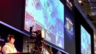 World Best Gamer Starcaft 2 MC vs Puma  ESL amp IEM Arena CeBit 2012 [upl. by Settle]