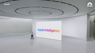 Apple WWDC Tim Cook unveils Apple Intelligence platform in big generative AI reveal [upl. by Yattirb876]