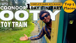 Ooty Coonoor Toy Train  How to bookTimings amp Fare Details  Coonoor 1 Day Travel Itinerary Budget [upl. by Geesey304]