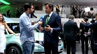 Entrevista a José Miguel Aparicio Skoda en el Salón de Ginebra [upl. by Ahsiekar]