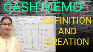 Cash Memo  Definition and Creation of Cash Memo  About Bill [upl. by Ainslee]