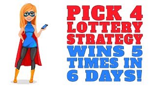 Pick 4 Lottery Strategy Wins 5 Times In 6 Days [upl. by Richel]