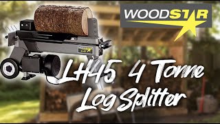 WOODSTAR LH45 LOG SPLITTER REVIEW AND DEMONSTRATION [upl. by Nomahs]