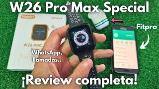 💥 W26 Pro Max Special Series 8  Características y Configuración COMPLETA  Fitpro [upl. by Ainoval]