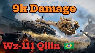 Wz111 Qilin 9k Direct Damage  World Of Tanks Console 🇧🇷 [upl. by Potts]