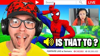 I went UNDERCOVER in a SPIDERMAN ONLY tournament Fortnite [upl. by Louanna]