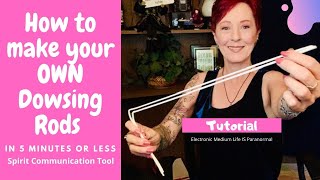 How to make your own Dowsing rods in 5 minutes or less Tutorial Electronic Medium Life is paranormal [upl. by Eberle]