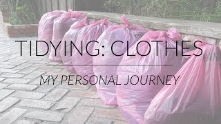 My Experience Tidying with KonMari Clothes  Marie Kondo amp The LifeChanging Magic of Tidying Up [upl. by Atinna]