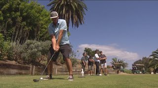 Golfers from around the world tee up for annual charity golf tournament in Oceanside [upl. by Mead748]