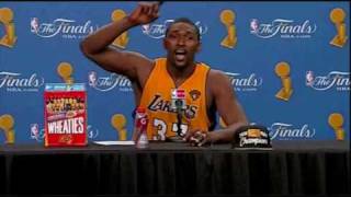 Ron Artest The Crazy Champion [upl. by Simaj]