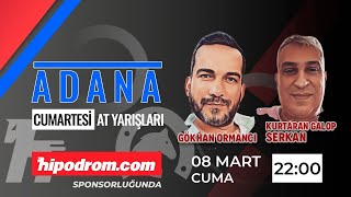 09 Mart 2024  Adana At Yarışı Tahminleri  Gökhan Ormancı  Kurtaran Galop Serkan [upl. by Earb]