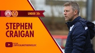 Stephen Craigan post Hamilton u20s 2 March 2016 [upl. by Arenahs]