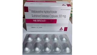 MEBISTAR 200 SR Capsules Mebeverine Hydrochloride Sustained Release Capsules 200 mg [upl. by Adnauqaj377]