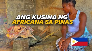 PAGLULUTO NG AFRICANA SA KANYANG BAGONG BAHAY [upl. by Relyc]