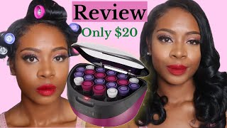 Hot Hair Rollers Review  Remington Ionic Conditioning Hair Setter Review [upl. by Seldon]