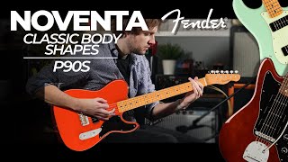 The Brand New Noventa Series from Fender  Classic Body Shapes  P90s [upl. by Lyrred]