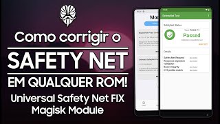 Como PASSAR no SAFETY NET em QUALQUER ROM  MÉTODO DEFINITIVO  Universal SafetyNet FIX Magisk [upl. by Nnylirej]