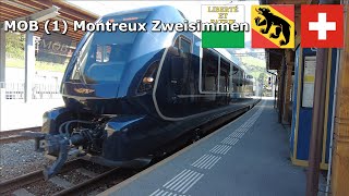 MOB 14 Montreux  Zweisimmen Sep 2023 4K switzerland railway Goldenpass [upl. by Thursby]