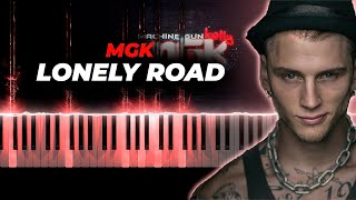 mgk amp Jelly Roll  Lonely Road piano karaoke instrumental cover [upl. by Gareth]