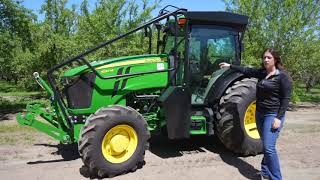 New John Deere 5ML Low Profile Factory Cab Orchard Tractor [upl. by Yaras]