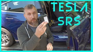 Tesla Model 3 SRS airbag module removal [upl. by Amoakuh]