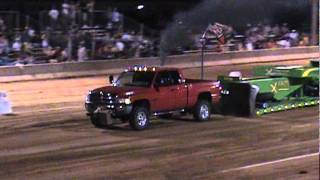 DODGE RAM DIESEL TRUCK  TRUCK TRACTOR PULL LEBANON MISSOURI 2009 [upl. by Hunger]