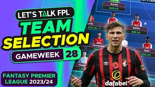 FPL TEAM SELECTION DOUBLE GAMEWEEK 28  FANTASY PREMIER LEAGUE 202324 TIPS [upl. by Mollee791]