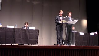 TeamPolicy Debate Finals NITOC 2018 [upl. by Amaerd]