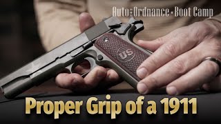 AO Boot Camp Proper Grip of a 1911 [upl. by Nelleyram]