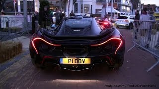 Supercars in KnokkeHeist 2013  McLaren P1 SLS Black Series Carrera GT Aventador Roadster [upl. by Ytisahc]