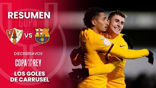 El Barça sufre ante el Barbastro pero pasa de ronda  Resumen del Barbastro 2  3 FC Barcelona [upl. by Eceerahs]