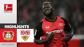 Wild Game Ends In Draw  Bayer 04 Leverkusen  VfB Stuttgart  Highlights  MD9 – Bundesliga 202425 [upl. by Meeharbi479]