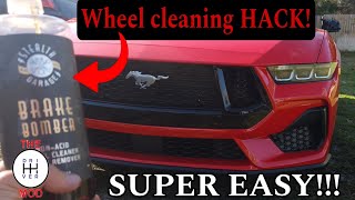 How to KEEP your Wheels CLEAN 2024 Mustang Wheel cleaning TIP [upl. by Goodrich]