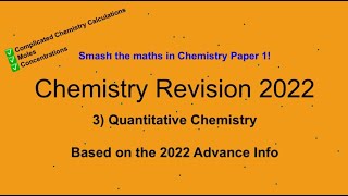 CHEMISTRY CALCULATIONS EXPLAINED  GCSE Chemistry Paper 1 Revision 2022  Quantitative Chemistry [upl. by Berlinda]